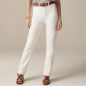 J. Crew Classic Straight Jean in White Size 26